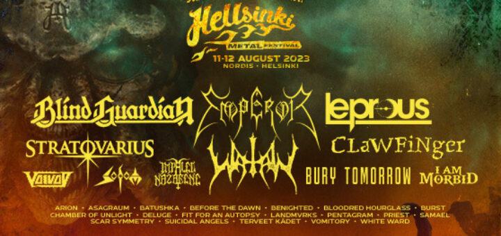 Hellsinki Metal Festival järjestetään elokuussa 2023
